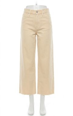 NEW PAIGE anessa with twisted outseam jeans in butter yellow
